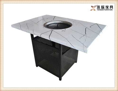 云城區火鍋店家具 云浮復古鋼木火鍋桌子